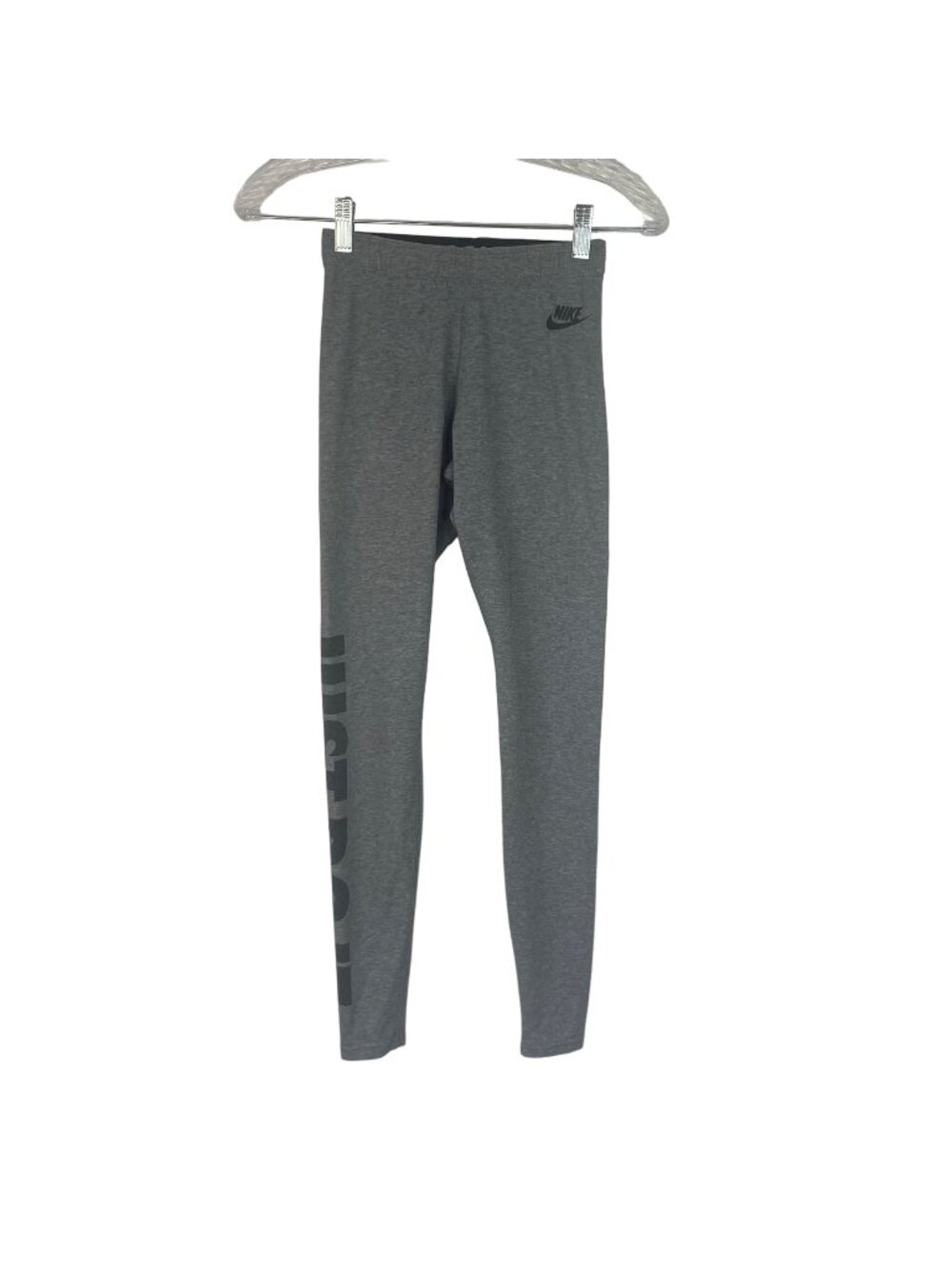 Nike Just Do It Leggings XS Gray Gym Workout Activewear